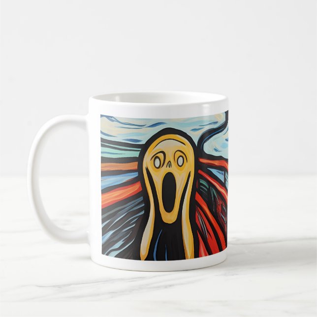 Scream design coffee mug (Left)
