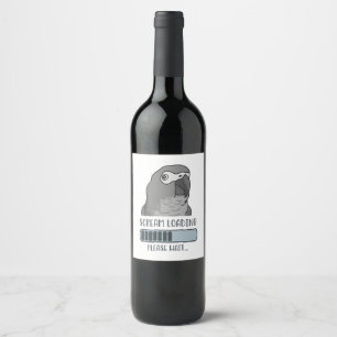 Scream Loading African grey Wine Label