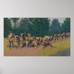 Scream of Shrapnel at San Juan Hill Poster