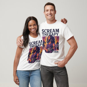 Scream of the Soul – Expressive Music Art T-Shirt