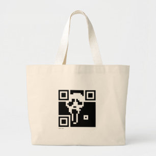 Scream QR Code Large Tote Bag