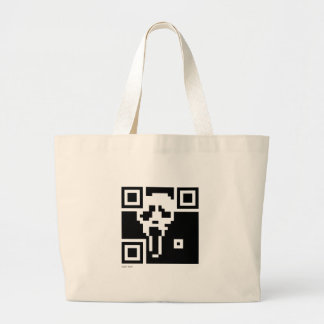 Scream QR Code Large Tote Bag