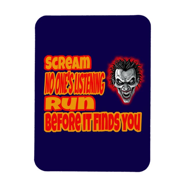 Scream & Run  Magnet (Vertical)