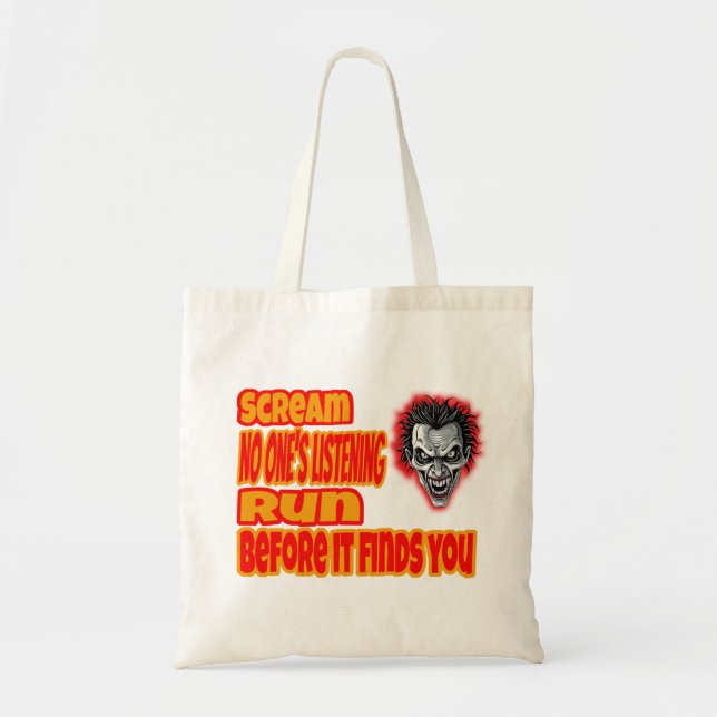 Scream & Run  Tote Bag (Front)