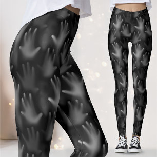 Screamer Haunted Lost Souls Gothic Hands Faces Leggings