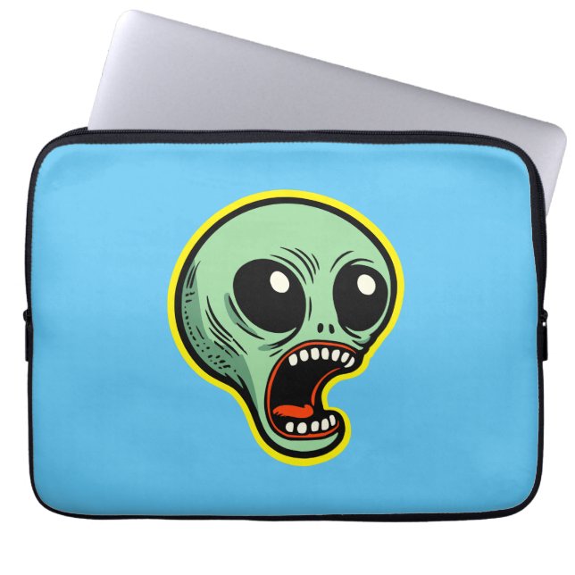 Screaming Alien Laptop Sleeve (Front)
