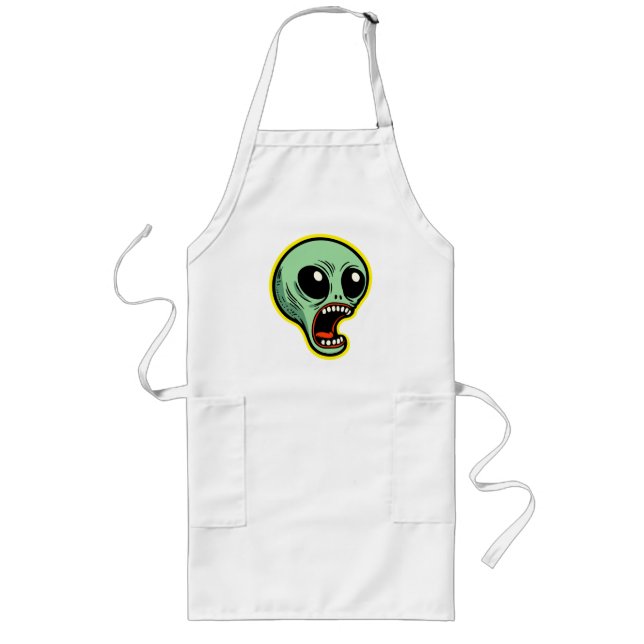 Screaming Alien Long Apron (Front)