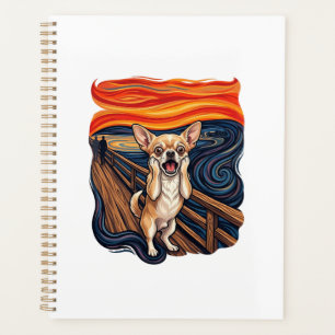 Screaming Chihuahua Dog Scream Bridge_1 Planner