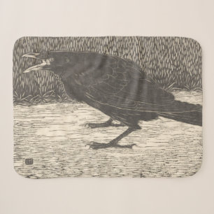Screaming Crow (by Jan Mankes) Sherpa Blanket