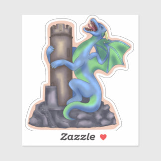 Screaming Dragon Sticker