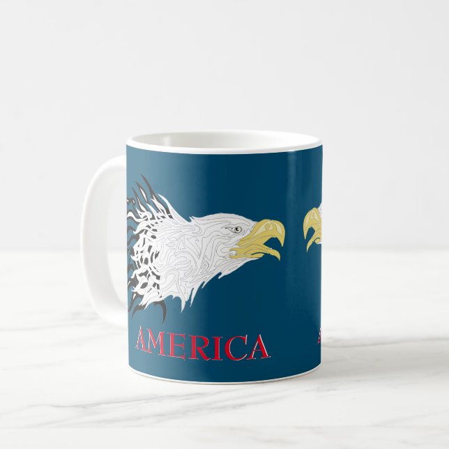 Screaming Eagle America  Coffee Mug (Front Left)