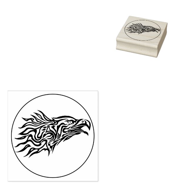 Screaming Eagle  Rubber Stamp (Stamped)