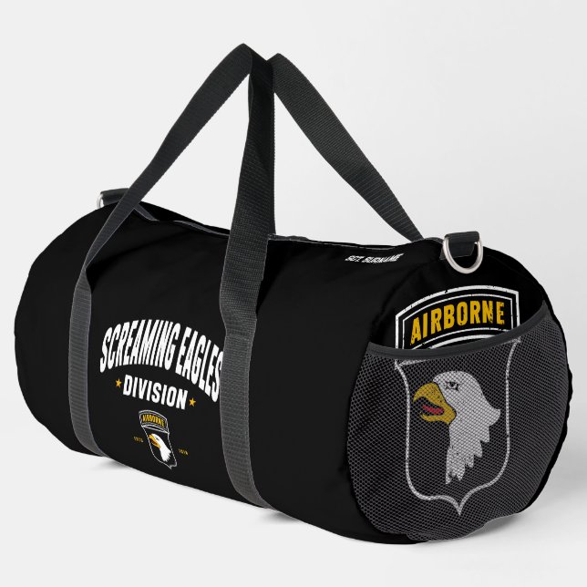 Screaming Eagles - 101st Airborne Division Custom Duffle Bag (Right Corner)