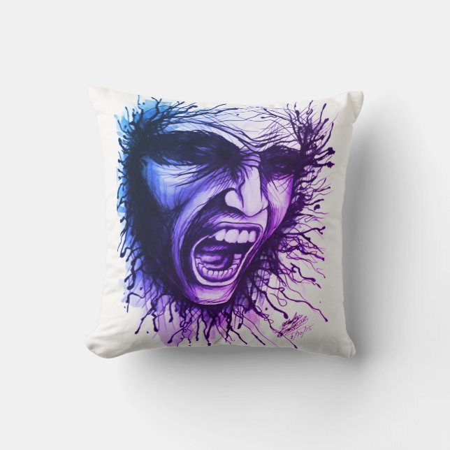 Screaming Face Cushion (Front)