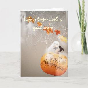 Screaming Halloween Card