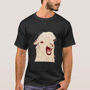 Screaming Llama Alpaca Boy Girl Kids T-Shirt