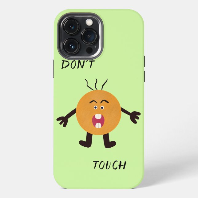 Screaming orange man iPhone case (Back)
