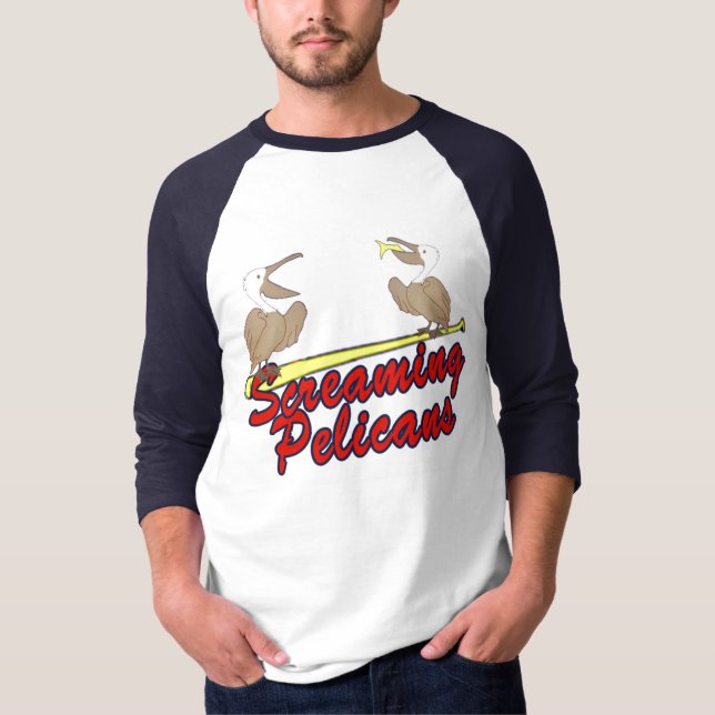 Screaming Pelicans T-Shirt (Front)