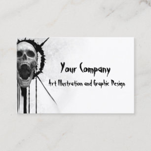 Screaming Skull Business Card