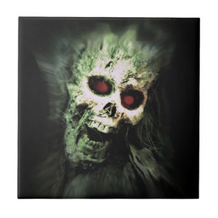 SCREAMING (skull) ~ Ceramic Tile
