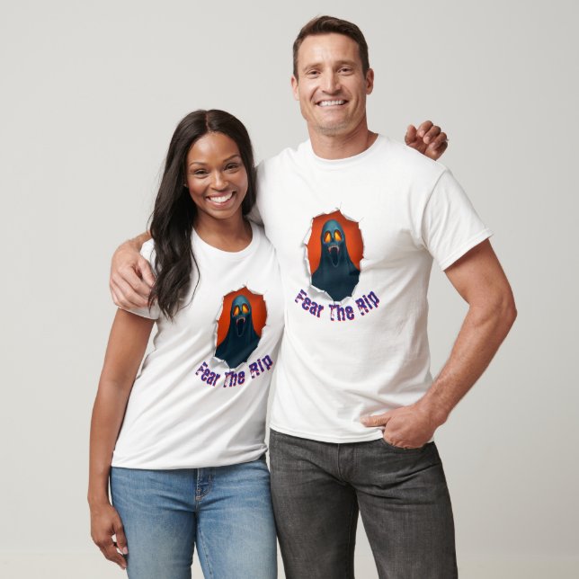 Screaming Skull Ghost Tear T-Shirt (Unisex)