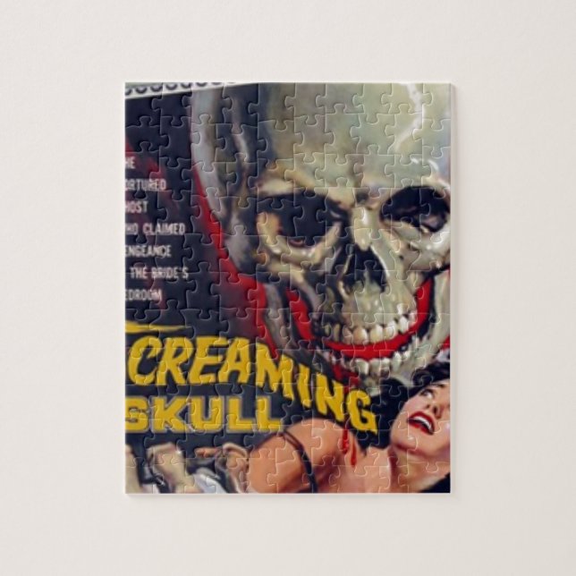 Screaming Skull Jigsaw Puzzle (Vertical)