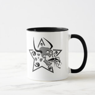 Screaming Skull Pentagram Mug