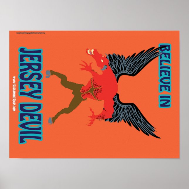 SCREAMING SOUP! Believe in Jersey Devil Poster (Front)