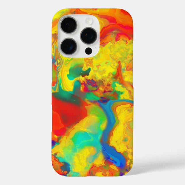 Screaming Yellow Oil and Water Don't Mix Case-Mate iPhone Case (Back)