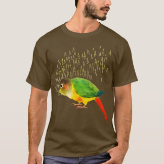 Screaming Yellow-sided Green Cheek Conure T-Shirt