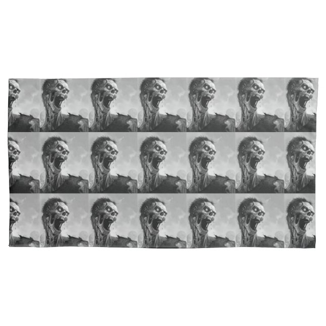 screaming zombie pillowcase (Front)