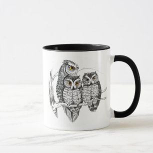 Screech Owl Family Mug