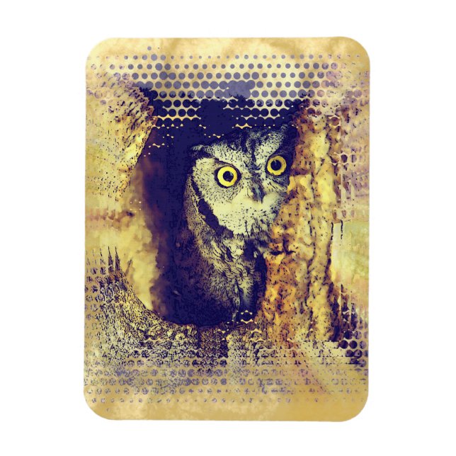 SCREECH OWL Flexible Magnet (Vertical)
