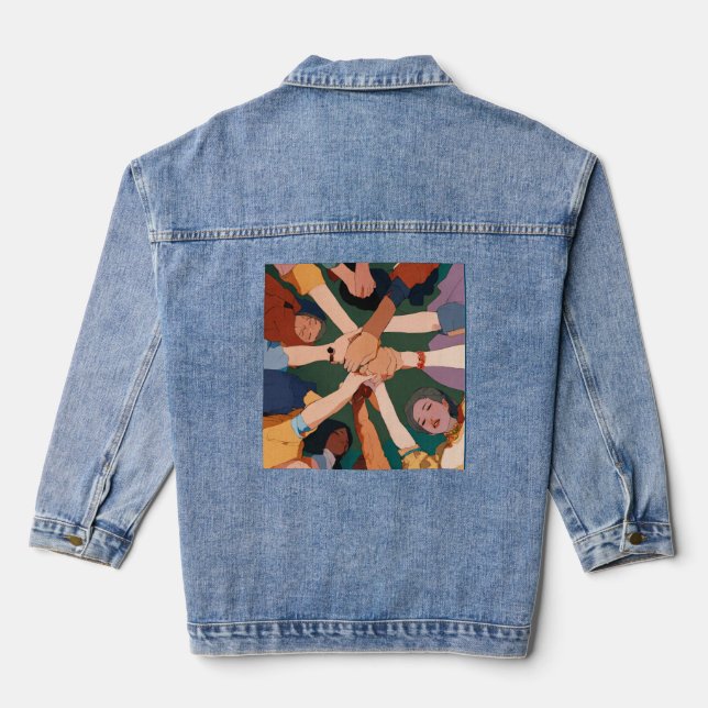 Screen-Print Poster on Denim Jacket (Back)
