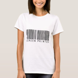 Screen Printer Bar Code T-Shirt