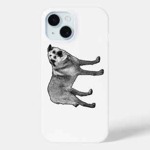screened calm edge, tibetan mix iPhone 15 case