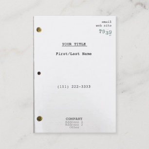 Screenplay II Business Card