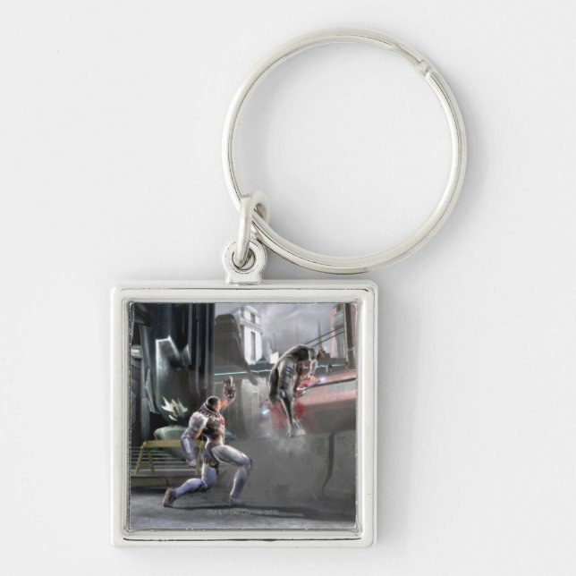 Screenshot: Cyborg vs Nightwing Key Ring (Front)