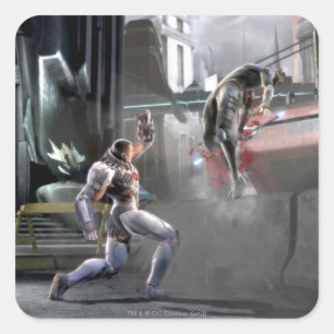 Screenshot: Cyborg vs Nightwing Square Sticker