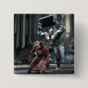 Screenshot: Flash vs Grundy 15 Cm Square Badge