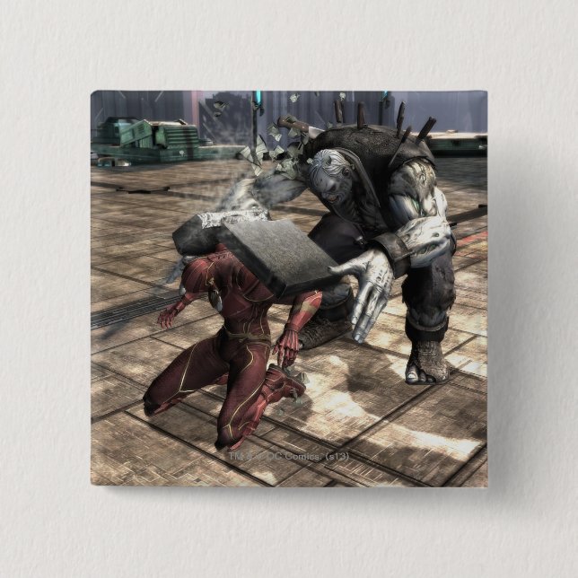 Screenshot: Flash vs Grundy 2 15 Cm Square Badge (Front)