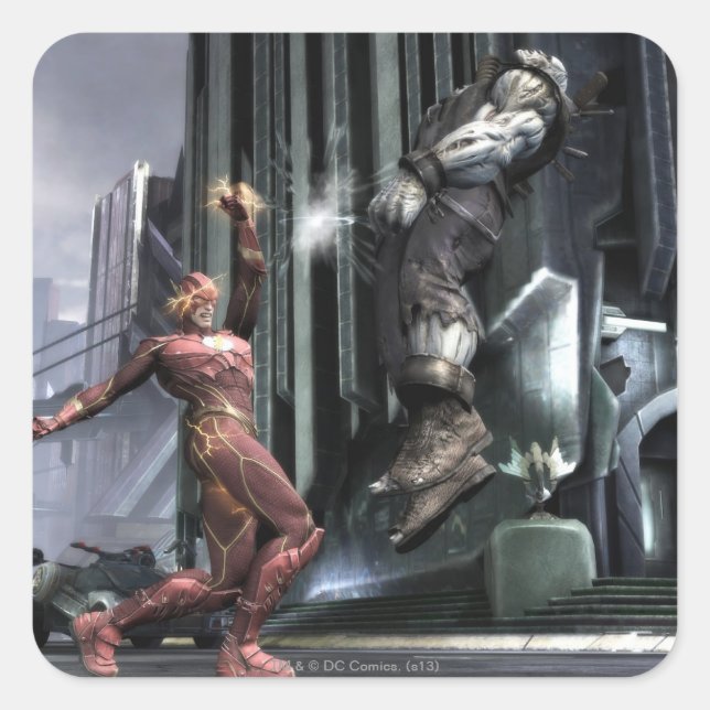 Screenshot: Flash vs Grundy 3 Square Sticker (Front)