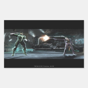 Screenshot: Green Lantern vs Joker Rectangular Sticker