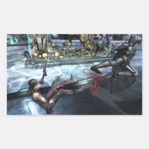Screenshot: Harley vs Batman Rectangular Sticker