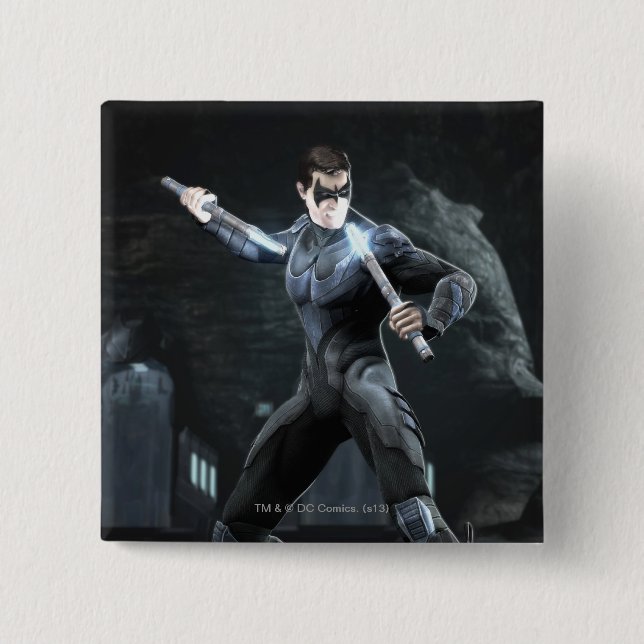Screenshot: Nightwing 15 Cm Square Badge (Front)