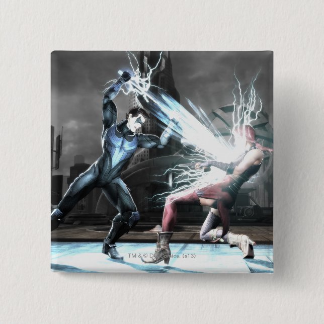 Screenshot: Nightwing vs harley 15 Cm Square Badge (Front)