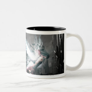 Screenshot: Nightwing vs harley Two-Tone Coffee Mug