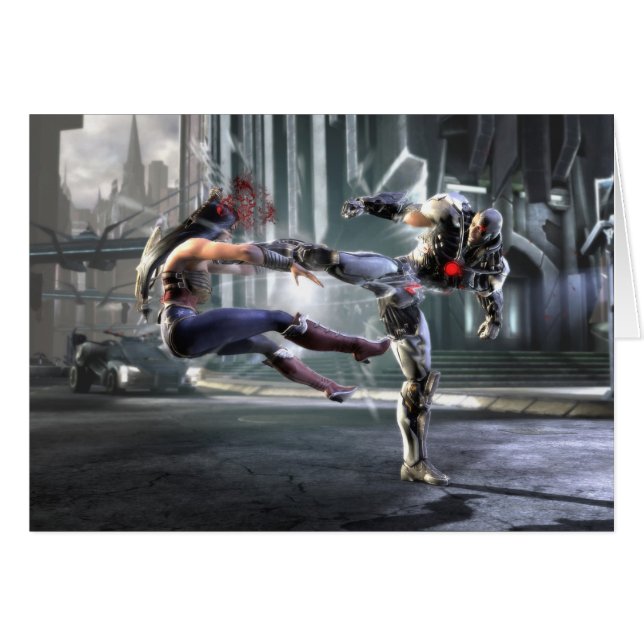 Screenshot: Wonder Woman vs Cyborg (Front Horizontal)