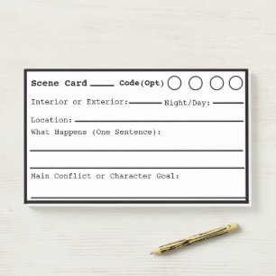 Screenwriting Scene black border, Post-it Notes