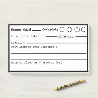 Screenwriting Scene black border, Post-it Notes
